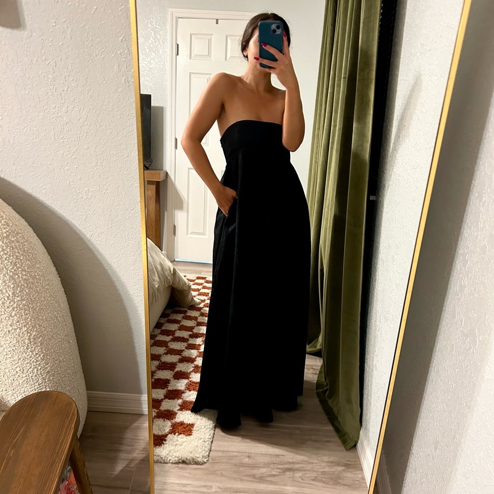 DISSH Black Strapless Dress w/ Pockets (AUS sz 8/ US sz 4)